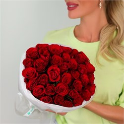 35 красных роз  40 см 2554