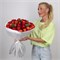 35 красно-желтых роз Атомик 60 см 6045