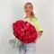 35 розовых роз Энчантмант 50 см 2425_0D2B2